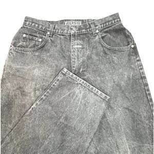 Vintage Boss Ig Design Baggy Jeans Men’s 31x30 Black Wide Leg‎ Hip Hop